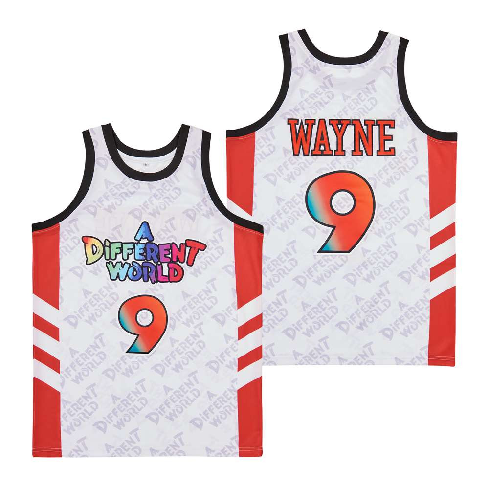 Dwayne Wayne 9 A Different World Swingman Jersey White Red Unisex