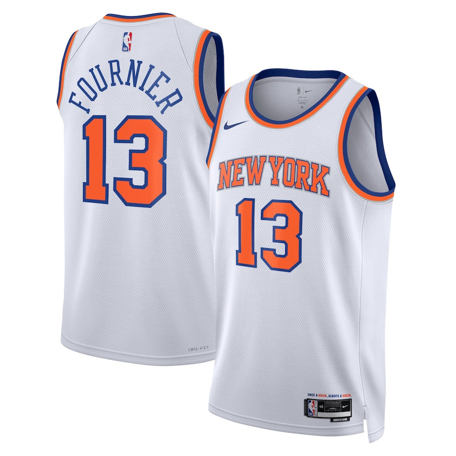 Evan Fournier 13 New York Knicks Unisex Swingman Jersey Association Edition White