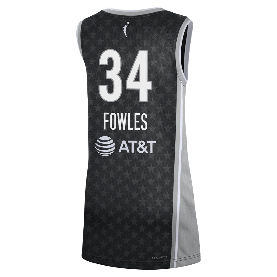 Fowles 34 Minnesota Lynx Rebel Jersey Black Unisex Adult