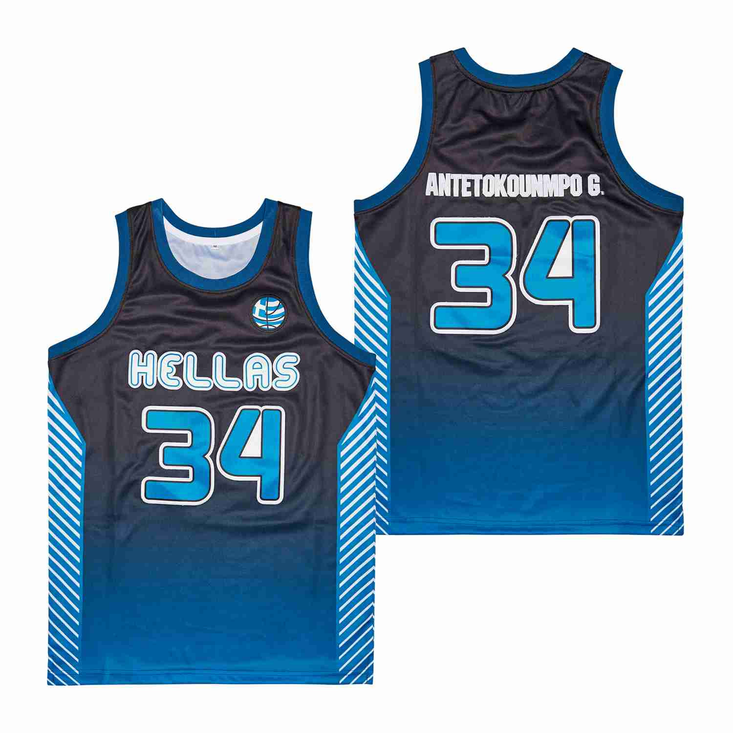 Giannis Greek Freak #34 Throwback Swingman Jersey Black Unisex