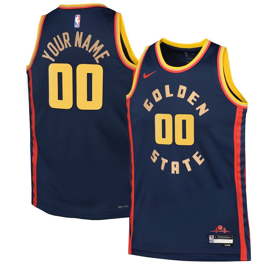 Golden State Warriors 2024/25 Swingman Custom Youth Jersey City Edition Navy