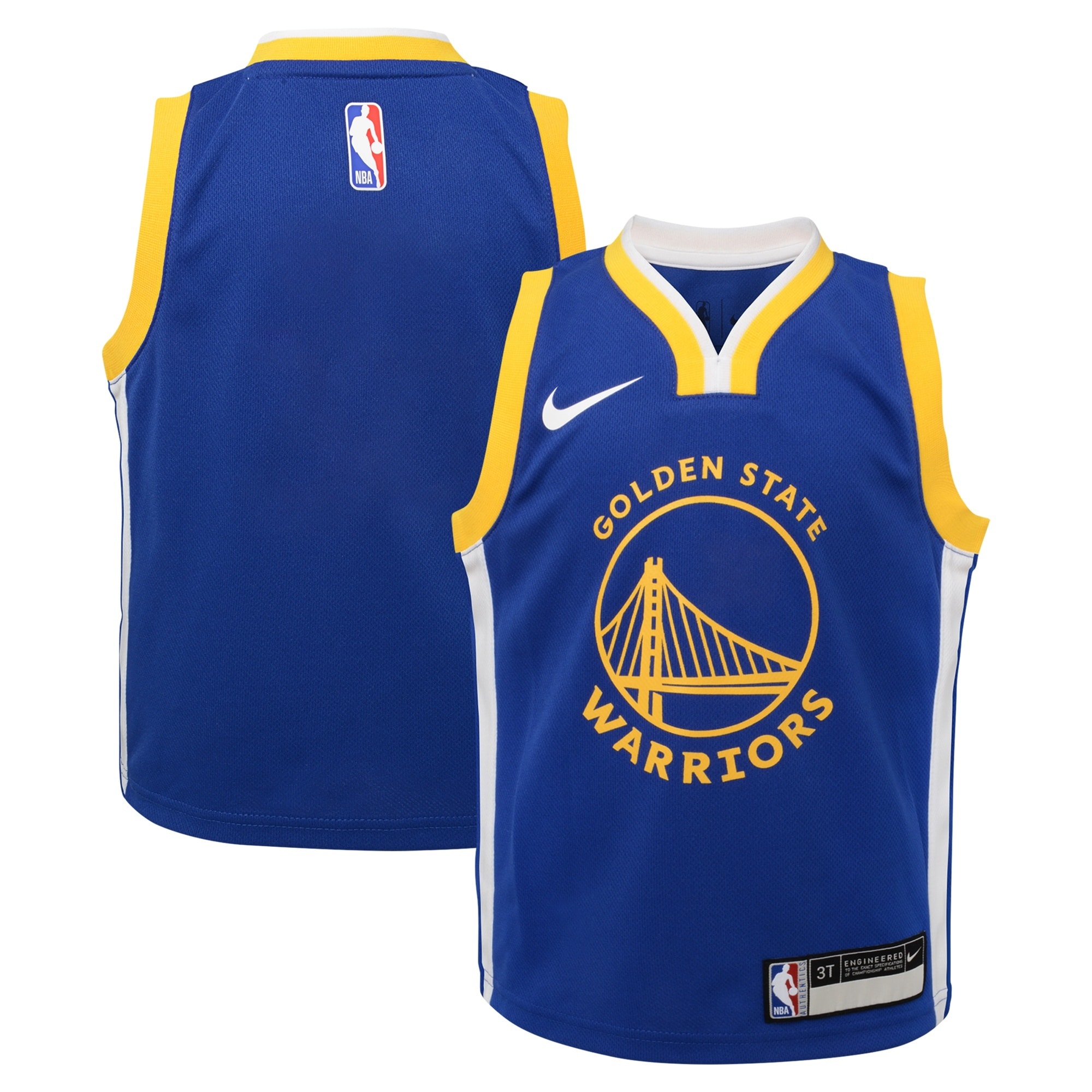 Golden State Warriors Icon Jersey Toddler Unisex Multicolor 100% Polyester