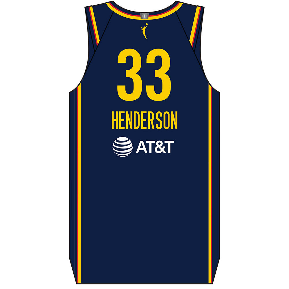 Henderson 33 Indiana Fever Explorer Swingman Jersey - Navy Unisex