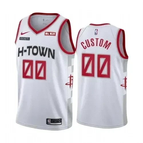 Houston Rockets City Edition Custom Jersey White Any Size Unisex