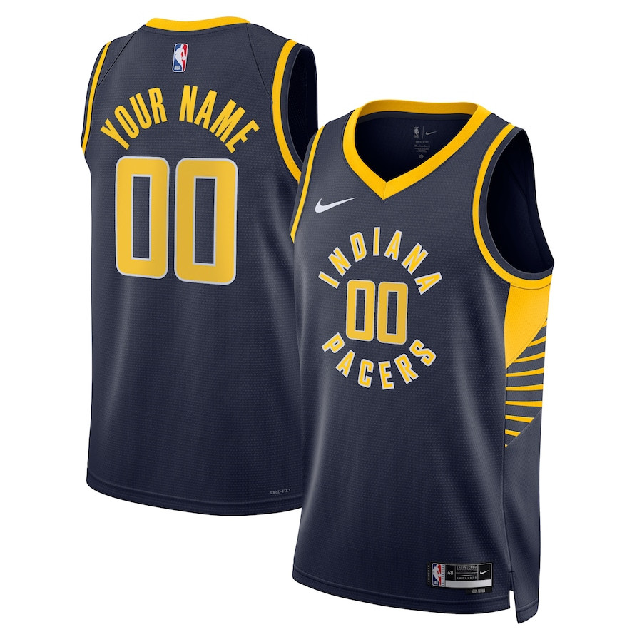 Indiana Pacers 2023/24 Icon Swingman Custom Jersey Men Navy