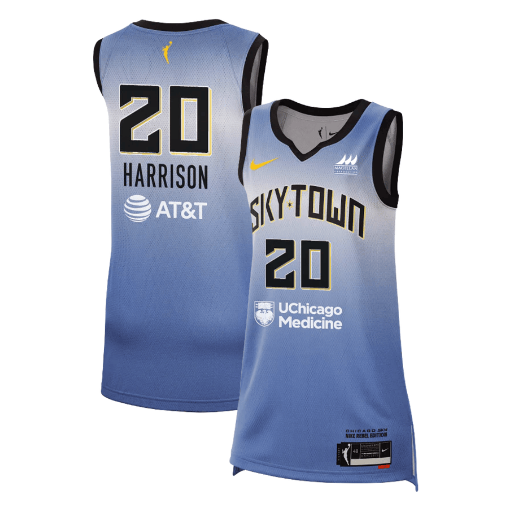 Isabelle Harrison Chicago Sky 2024 Rebel Edition Unisex Jersey Light Blue