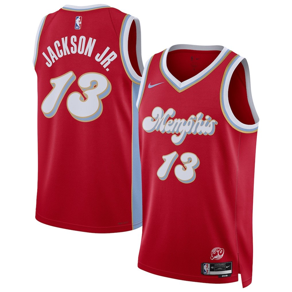 Jaren Jackson Jr. 13 Memphis Grizzlies Unisex 2024/25 Swingman City Edition Jersey - Red