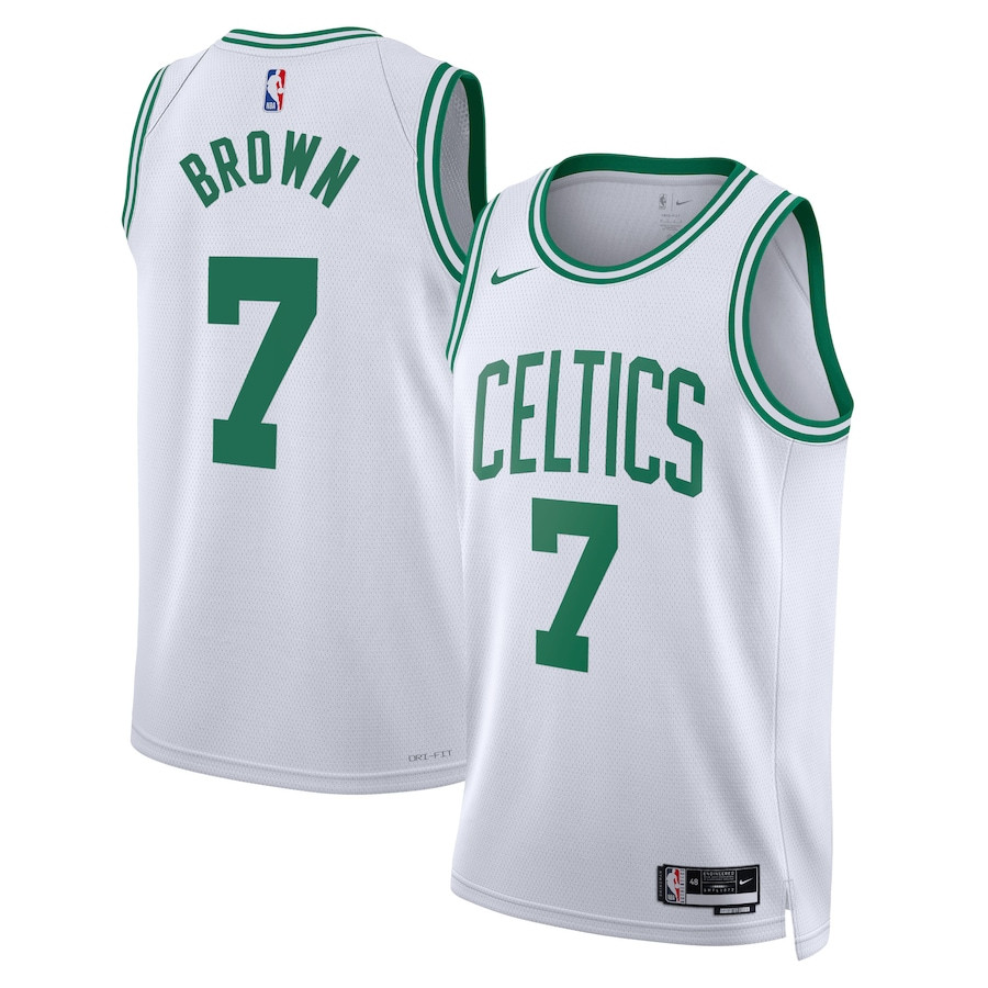Jaylen Brown 7 Boston Celtics Unisex Swingman Jersey Association Edition White