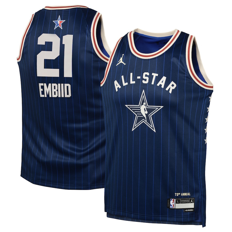 Joel Embiid 21 2024 NBA All-Star Game Swingman Youth Jersey - Navy