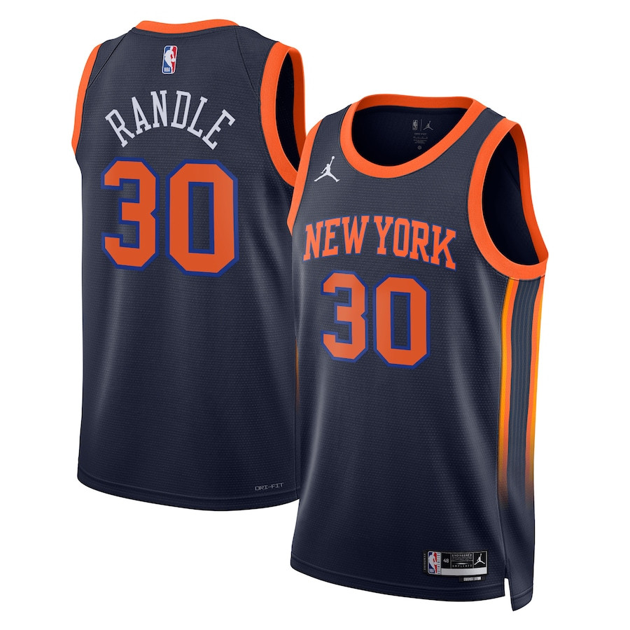 Julius Randle 30 Milwaukee Bucks Unisex Swingman Jersey Statement Edition Navy