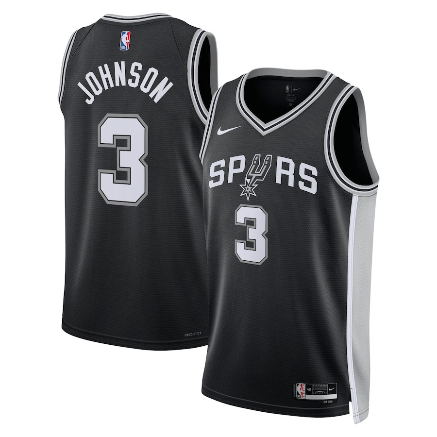 Keldon Johnson San Antonio Spurs Unisex Swingman Jersey Icon Edition Black