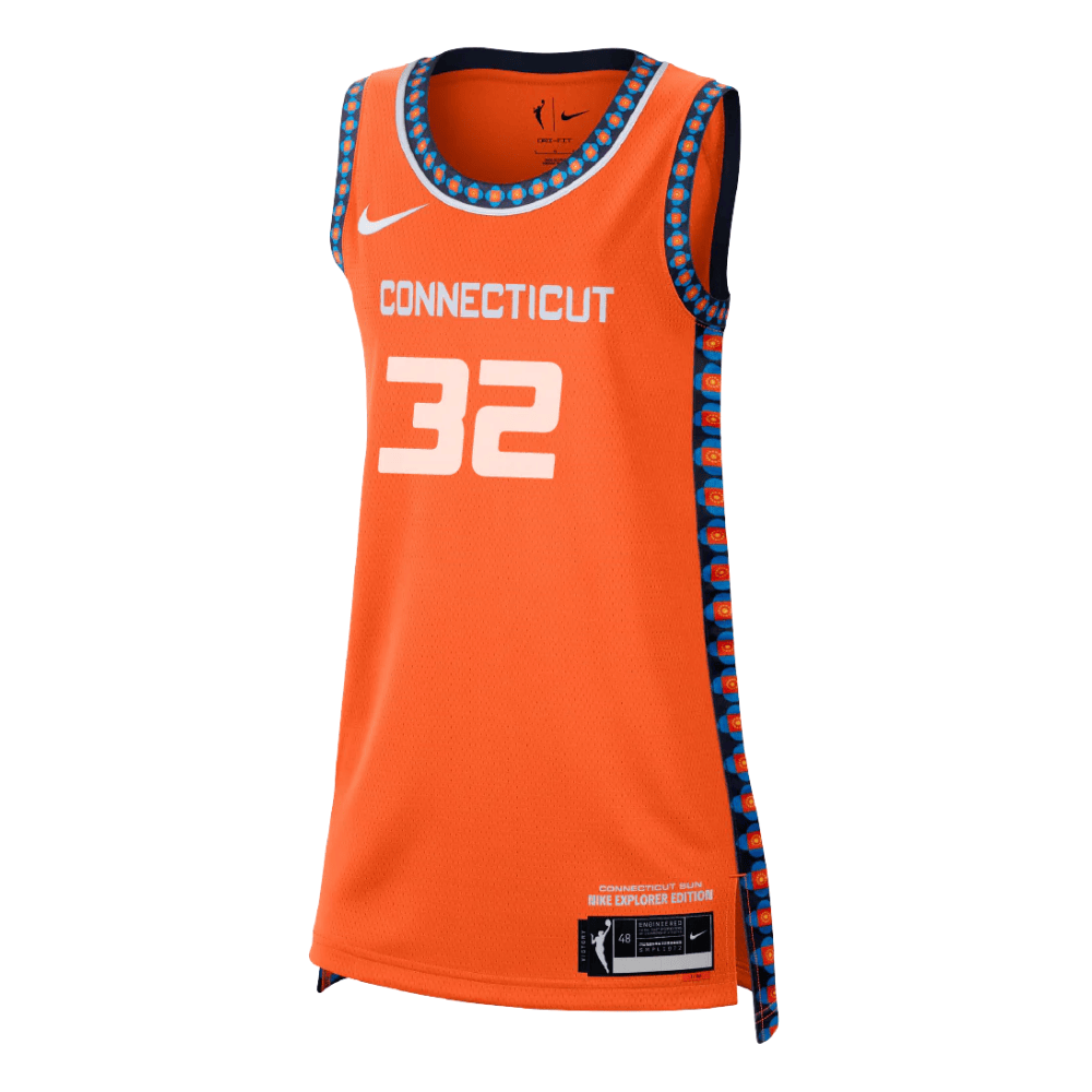 Leigha Brown Connecticut Sun 2024 Explorer Edition Victory Unisex Jersey Orange Multicolor Sizes S-3XL