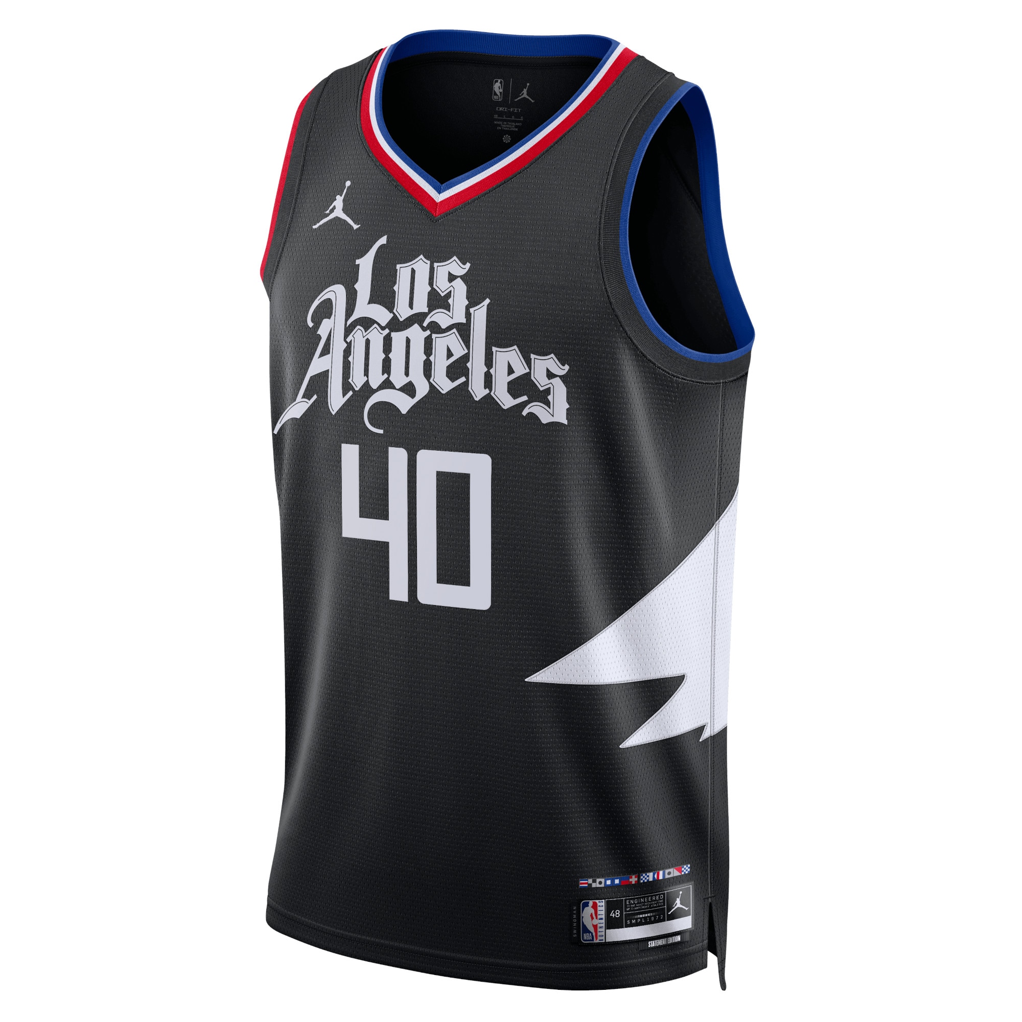 Los Angeles Clippers Ivica Zubac Statement Edition Swingman Jersey Black Unisex