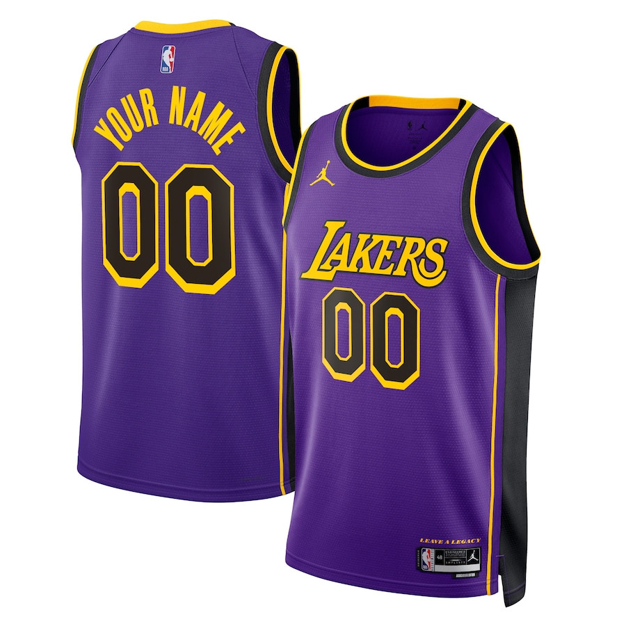 Los Angeles Lakers 2023/24 Statement Swingman Custom Men Jersey Purple