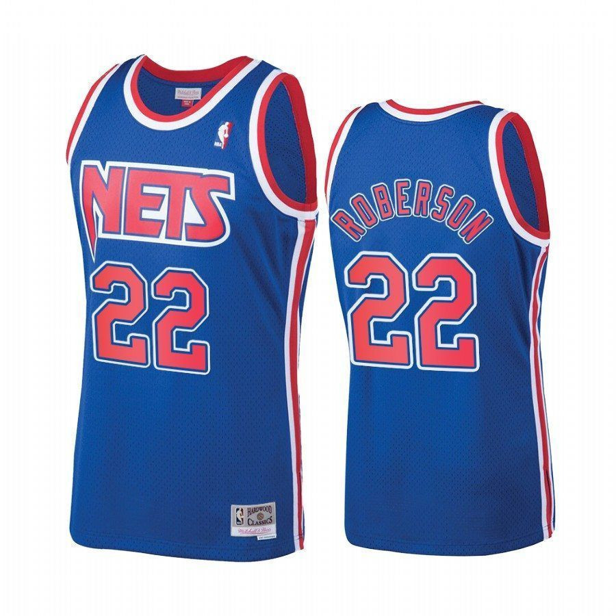 Men's Andre Roberson #22 Brooklyn Nets Throwback Jersey Royal Blue