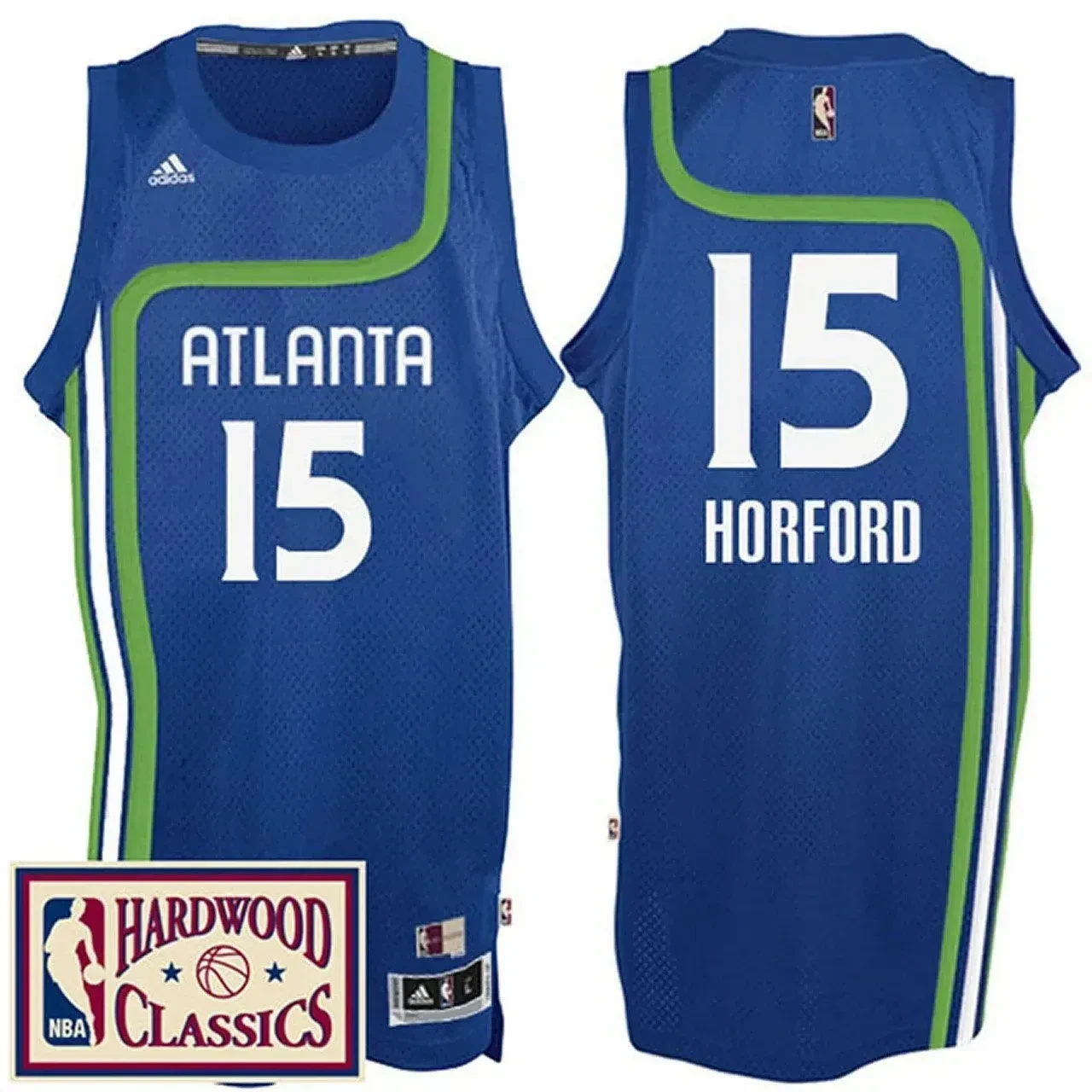 Men's Atlanta Hawks Al Horford 2016-17 Hardwood Classics Throwback Royal Jersey