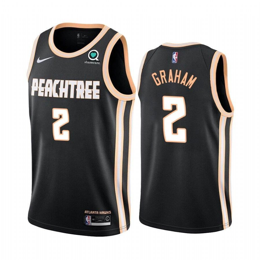 Men's Atlanta Hawks Treveon Graham City Edition Basketball Jersey Multicolor