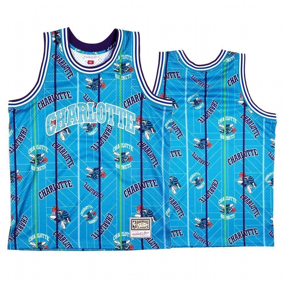 Men's Charlotte Hornets Teal Tear Up Pack Jersey - 100% Polyester Multicolor NBA Fan Style