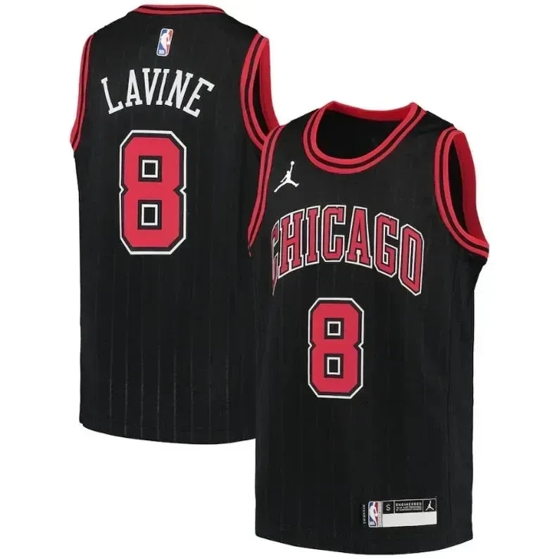 Men's Chicago Bulls Zach LaVine #8 S Edition Jersey Multicolor Size S-XL 100% Polyester