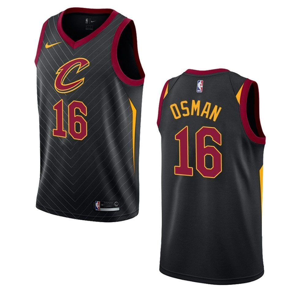 Men's Cleveland Cavaliers Cedi Osman #16 Statement Swingman Jersey Black