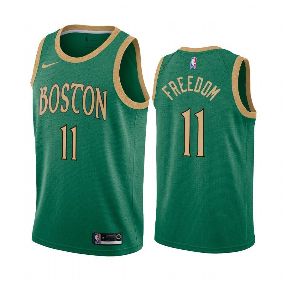 Men's Enes Kanter Freedom Boston Celtics City Edition Basketball Jersey