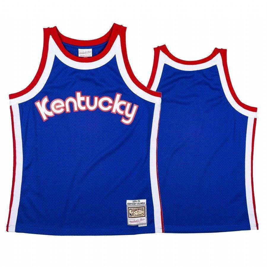 Men's Kentucky Colonels Aba Royal Hardwood Classics 1974-75 Jersey