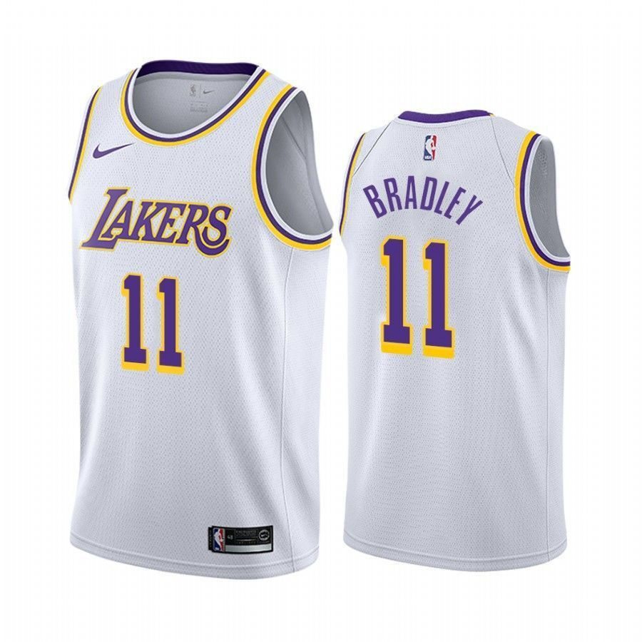 Men's Los Angeles Lakers Avery Bradley #11 Association Jersey - White Multicolor Polyester