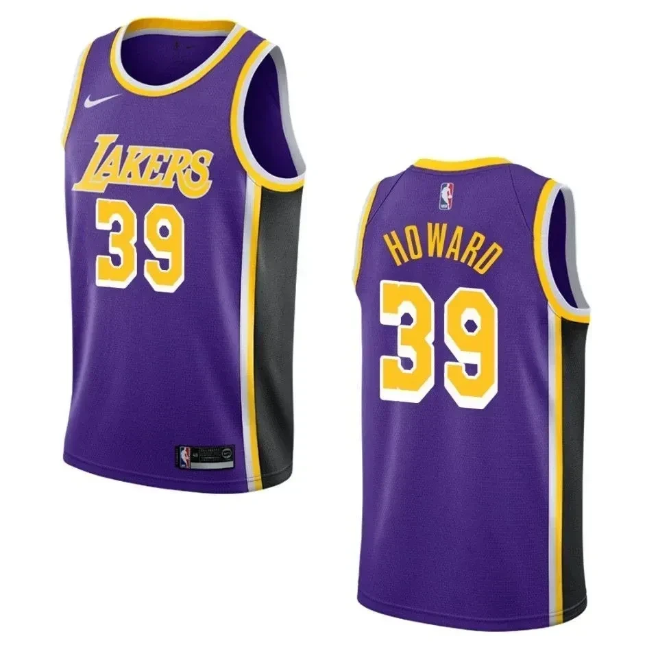 Men's Los Angeles Lakers Dwight Howard #39 Statement Swingman Jersey Purple
