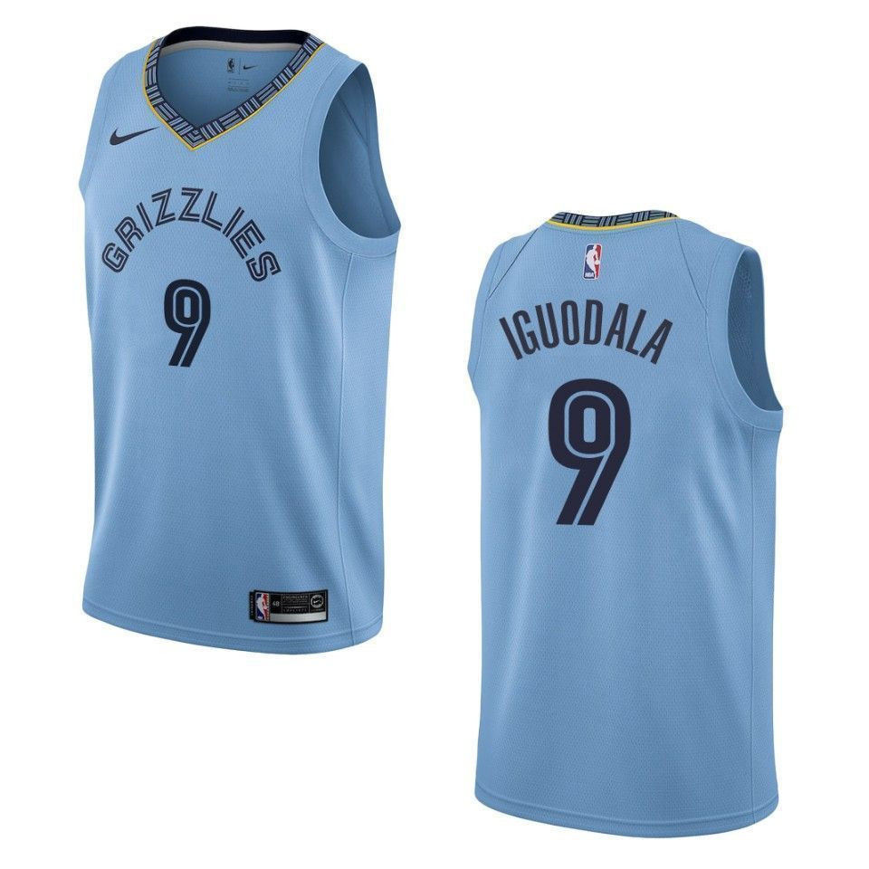 Men's Memphis Grizzlies Andre Iguodala #9 Statement Swingman Jersey Blue