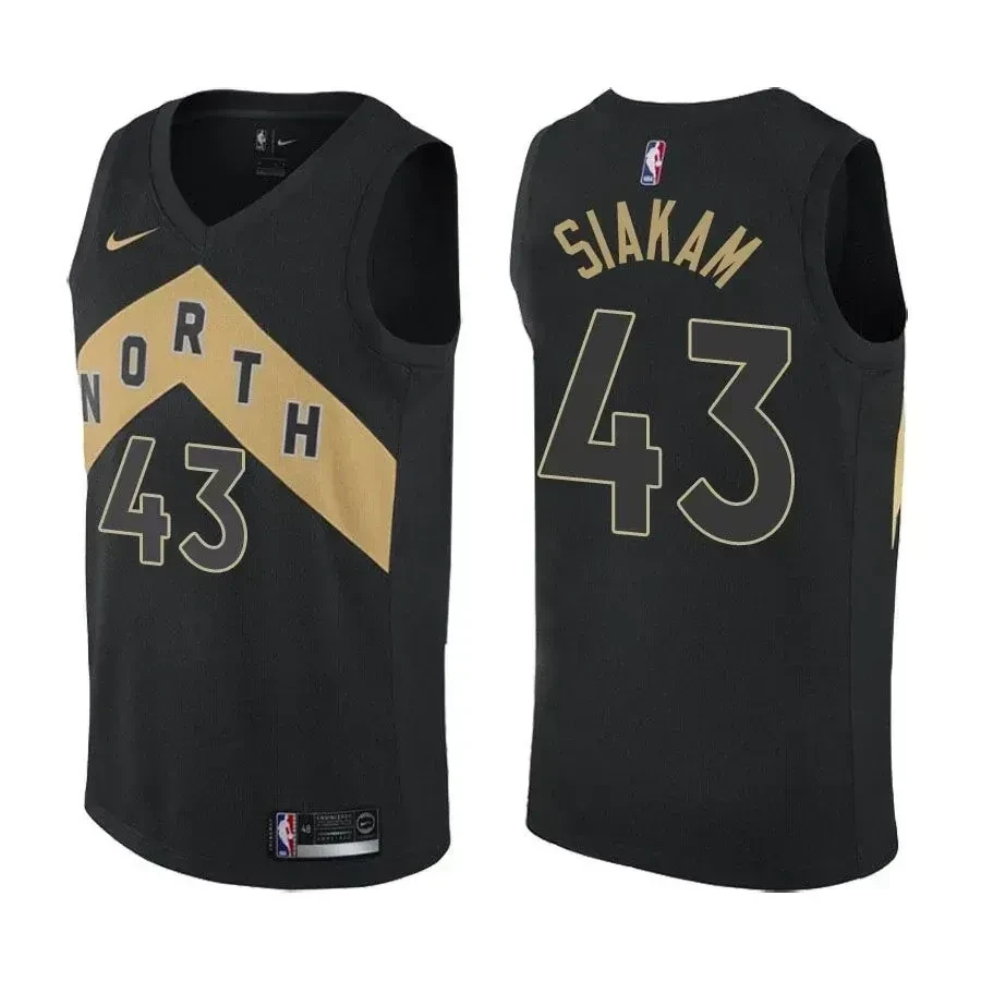 Men's Pascal Siakam 43 Raptors City Edition Black Jersey S-3XL