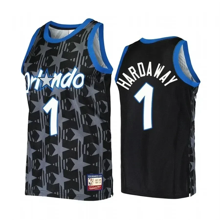 Men's Penny Hardaway 1 Hardwood Classics Retired Player Jersey Multicolor