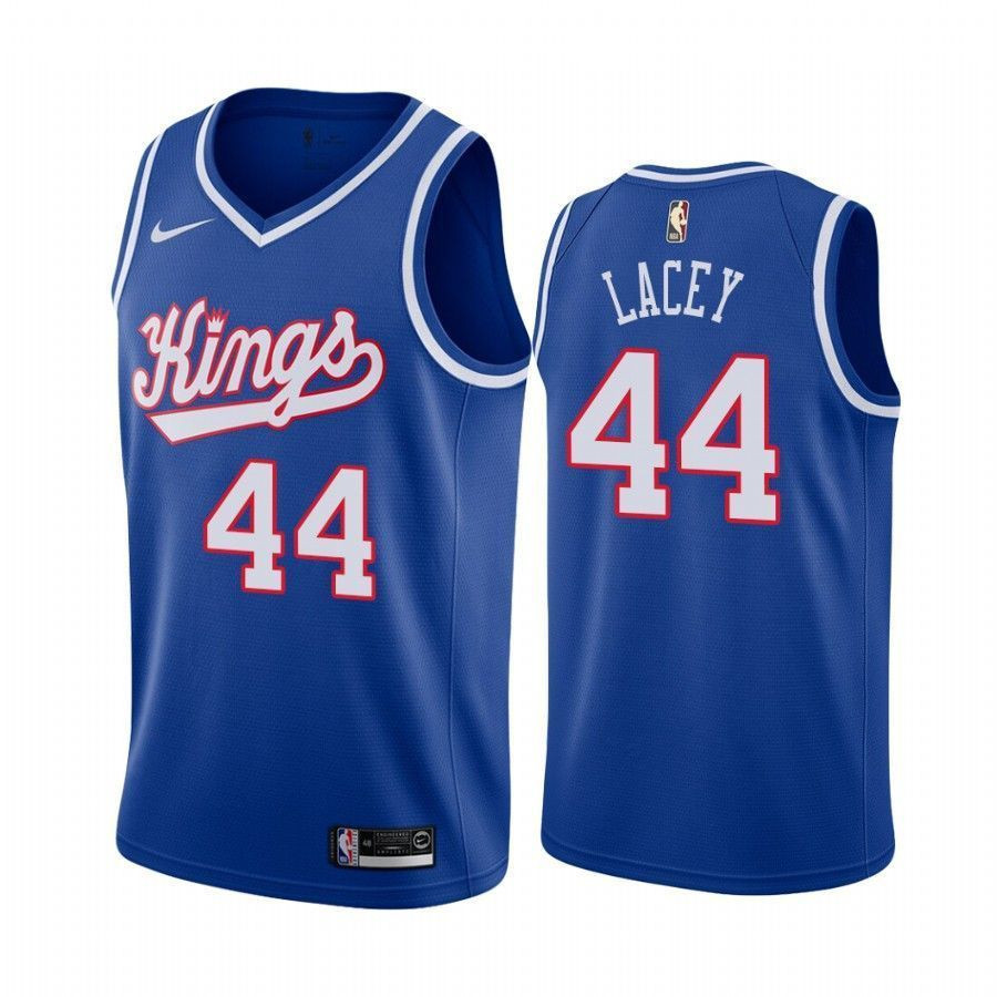 Men's Sam Lacey #44 Sacramento Kings Blue Throwback Basketball Jersey
