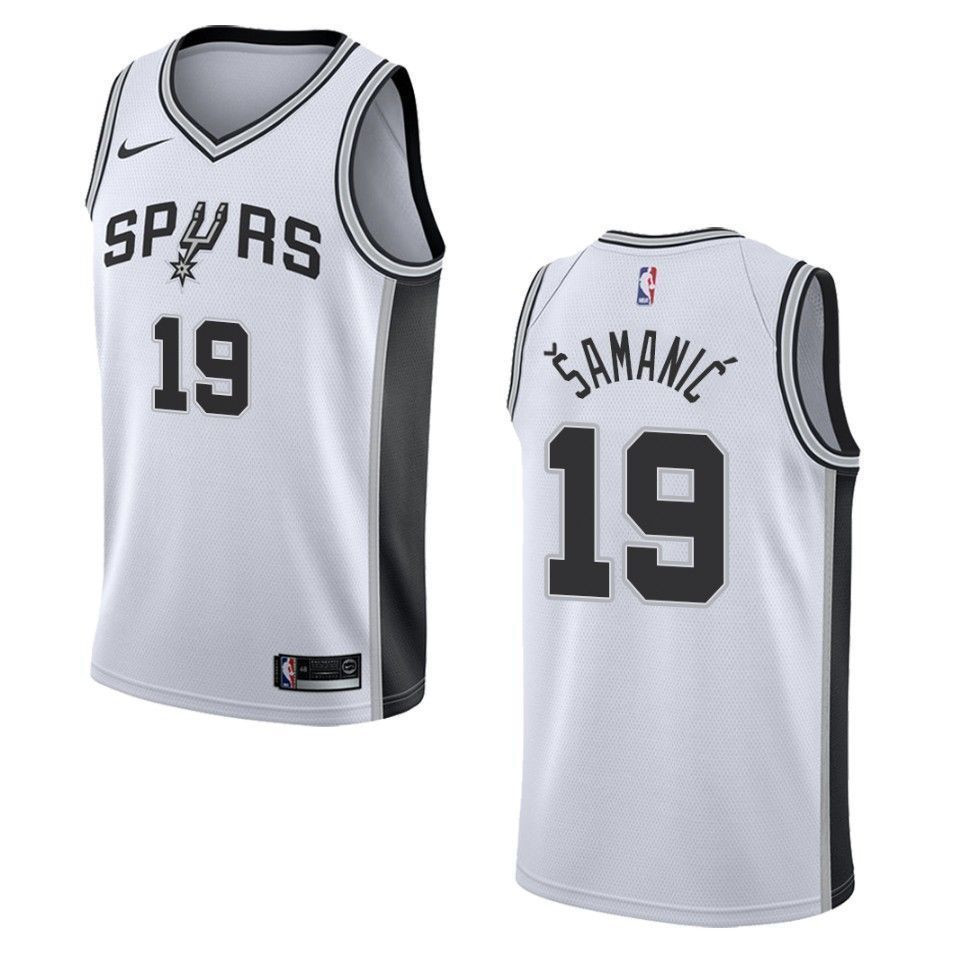 Men's San Antonio Spurs Luka Samanic Association Swingman Jersey White