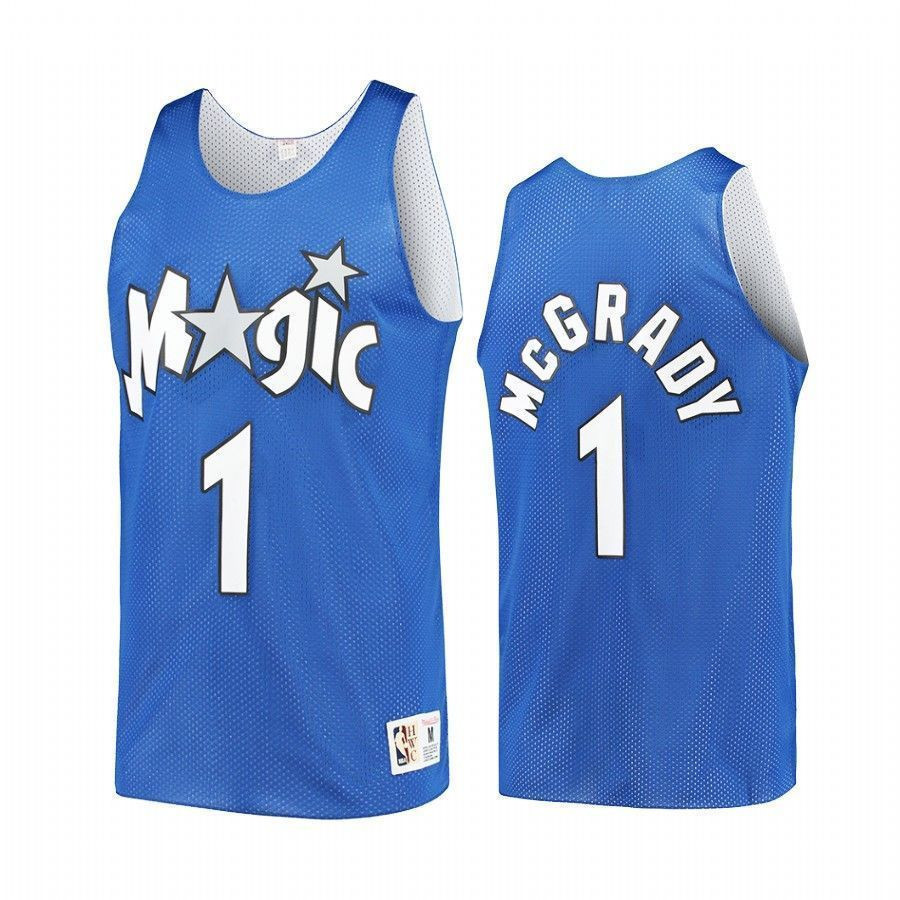Men's Tracy McGrady Magic Hardwood Classics Reversible Practice Jersey Multicolor