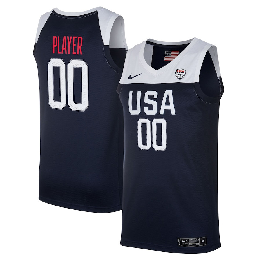 Men's USA Basketball Swingman Custom Jersey Navy Limited Edition