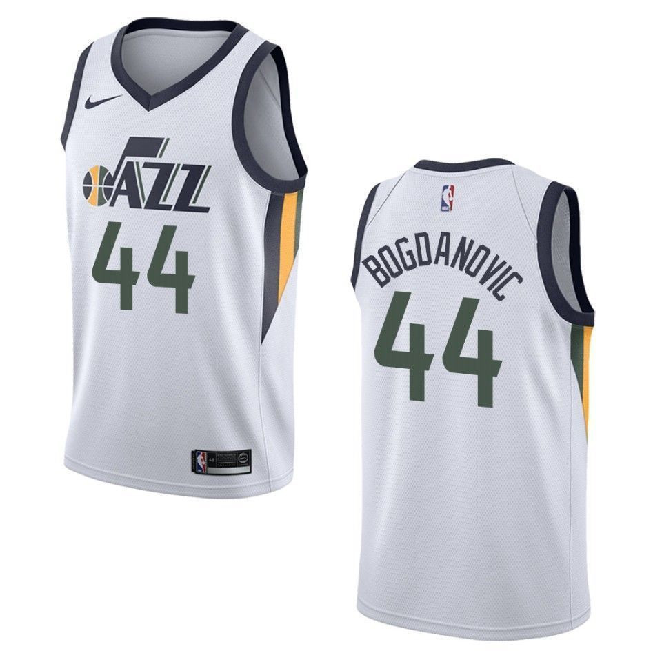 Men's Utah Jazz Bojan Bogdanovic #44 Association Swingman Jersey White