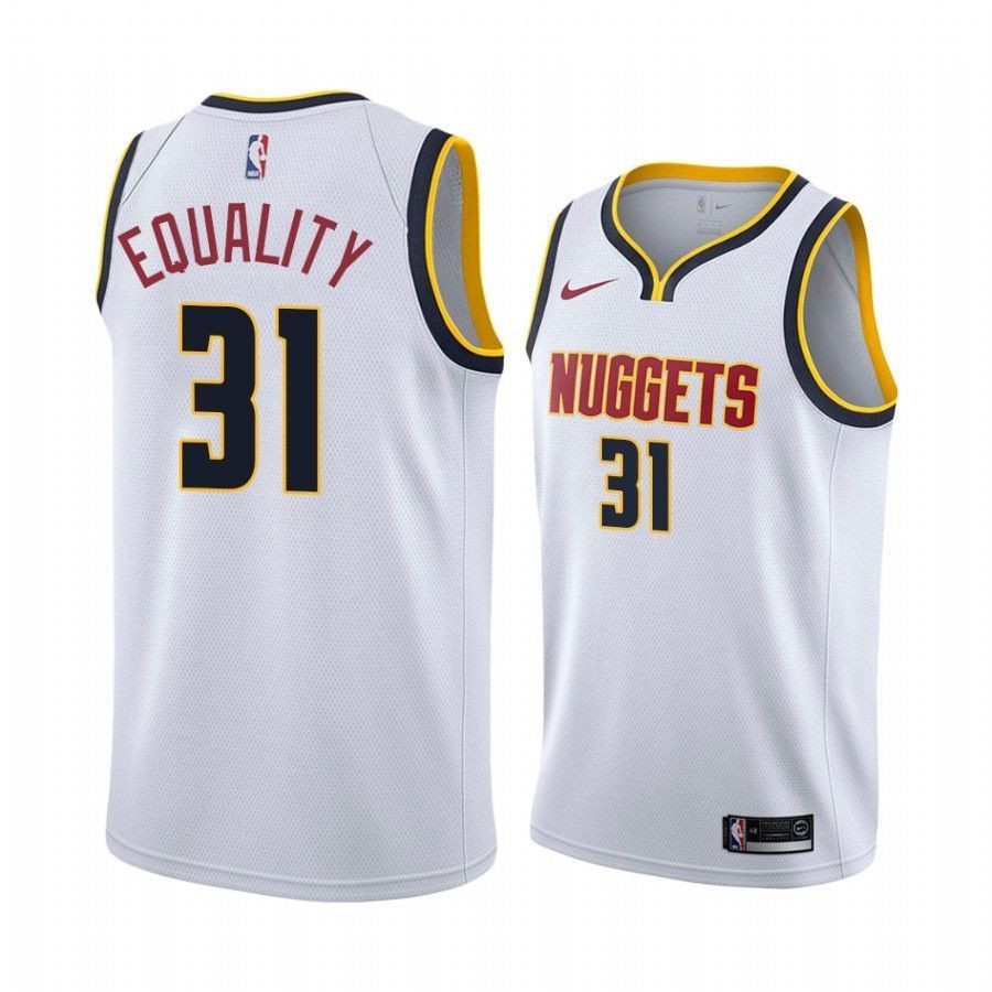 Men's Vlatko Cancar Equality Nuggets Association Jersey Multicolor S-3XL