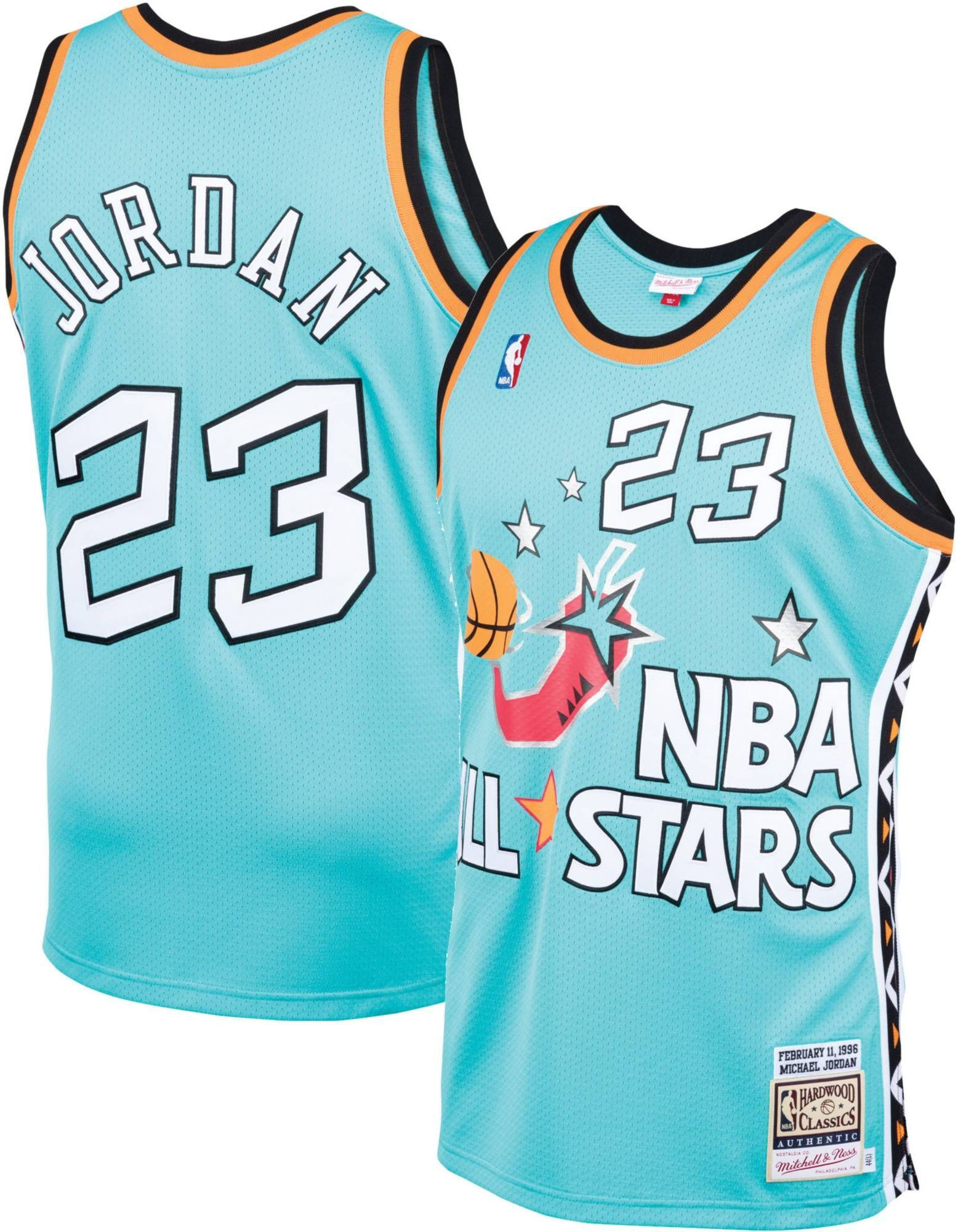 Mitchell & Ness Chicago Bulls Michael Jordan 23 All Star Game '96 Teal Swingman Jersey Men's