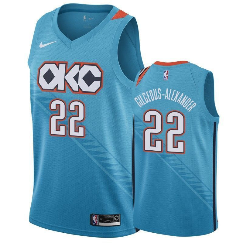 Oklahoma City Thunder Shai Gilgeous-Alexander 2 City Men's Multicolor Jersey