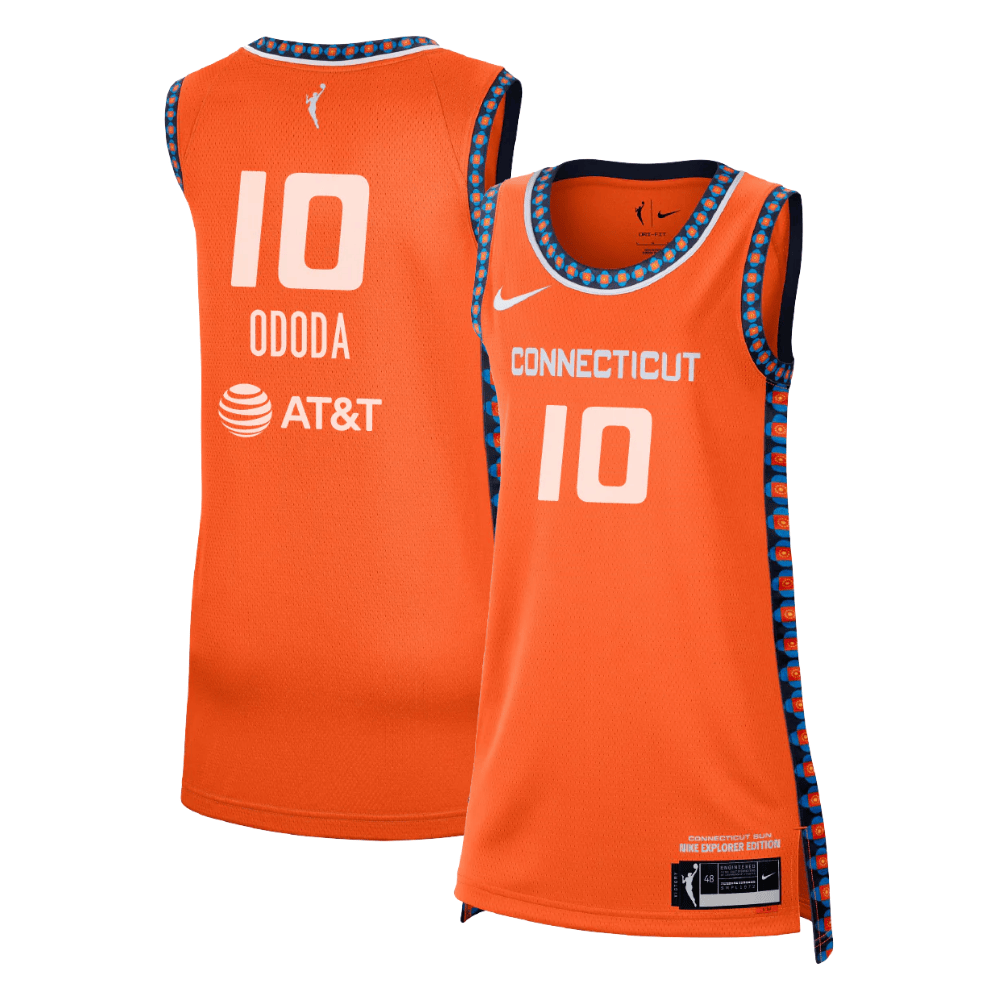 Olivia Nelson-Ododa 10 Connecticut Sun 2024 Explorer Edition Unisex Jersey - Orange Multicolor