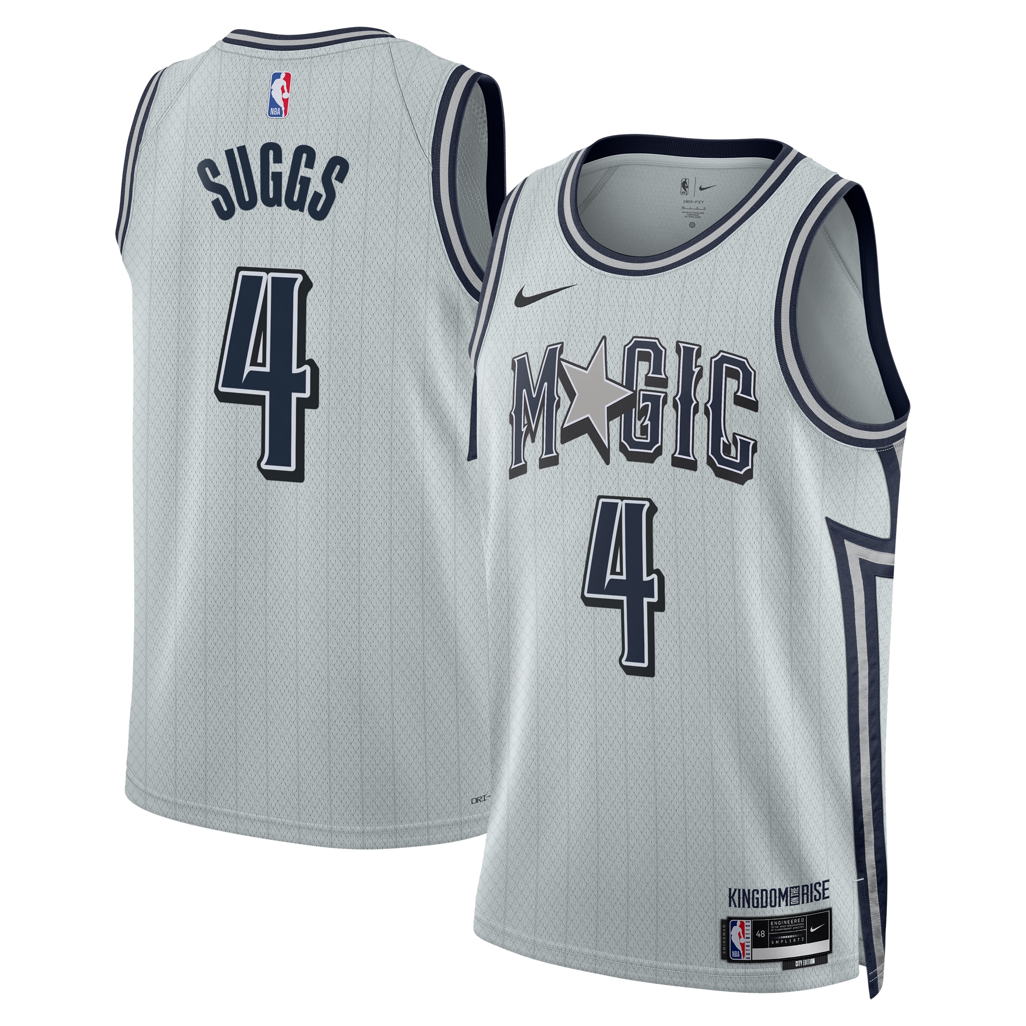 Orlando Magic 2024 City Edition Swingman Jersey Silver Jalen Suggs Unisex