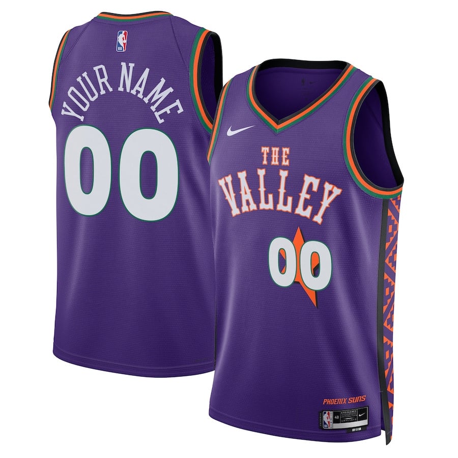 Phoenix Suns Unisex 2024/25 Custom Swingman Jersey City Edition Purple