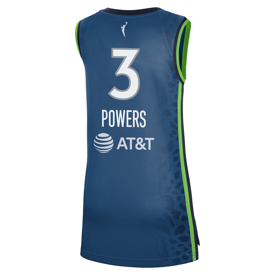Powers 3 Minnesota Lynx Explorer Jersey Blue Multicolor Unisex