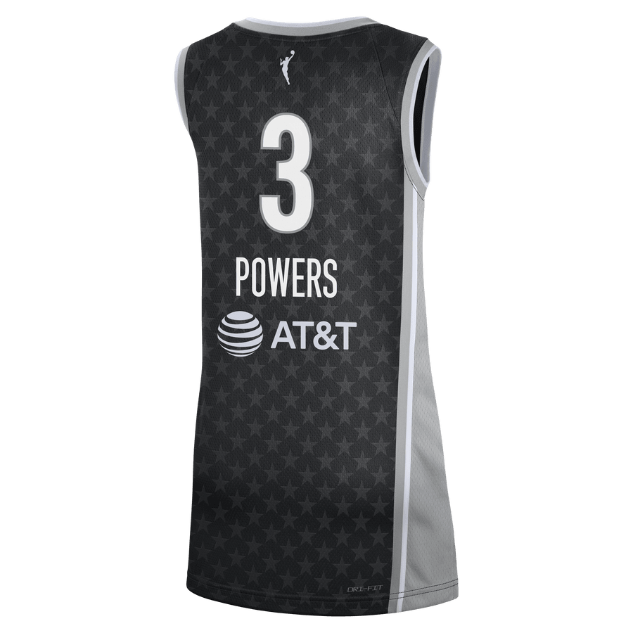 Powers 3 Minnesota Lynx Rebel Jersey - Black Unisex
