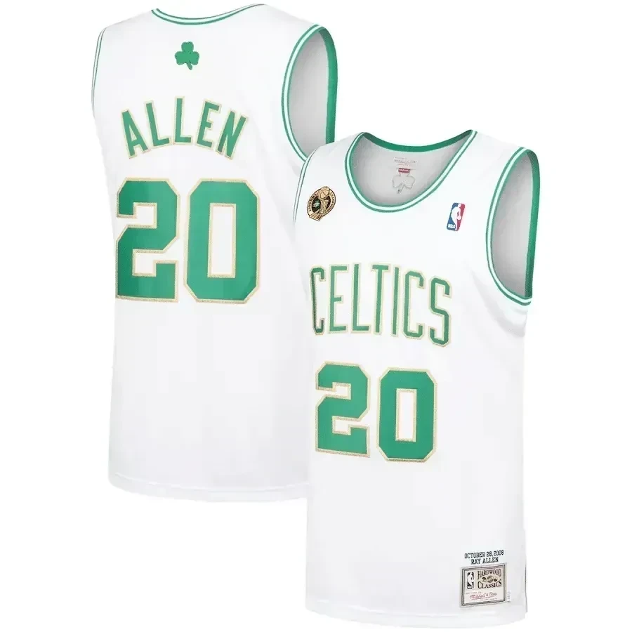 Ray Allen Boston Celtics Mitchell & Ness 2008-09 Hardwood Classics Jersey White