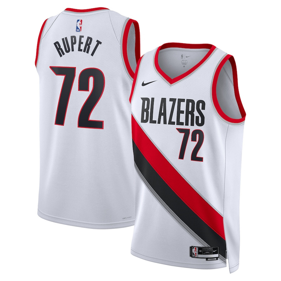 Rayan Rupert 72 Portland Trail Blazers Unisex Swingman Jersey Association Edition White