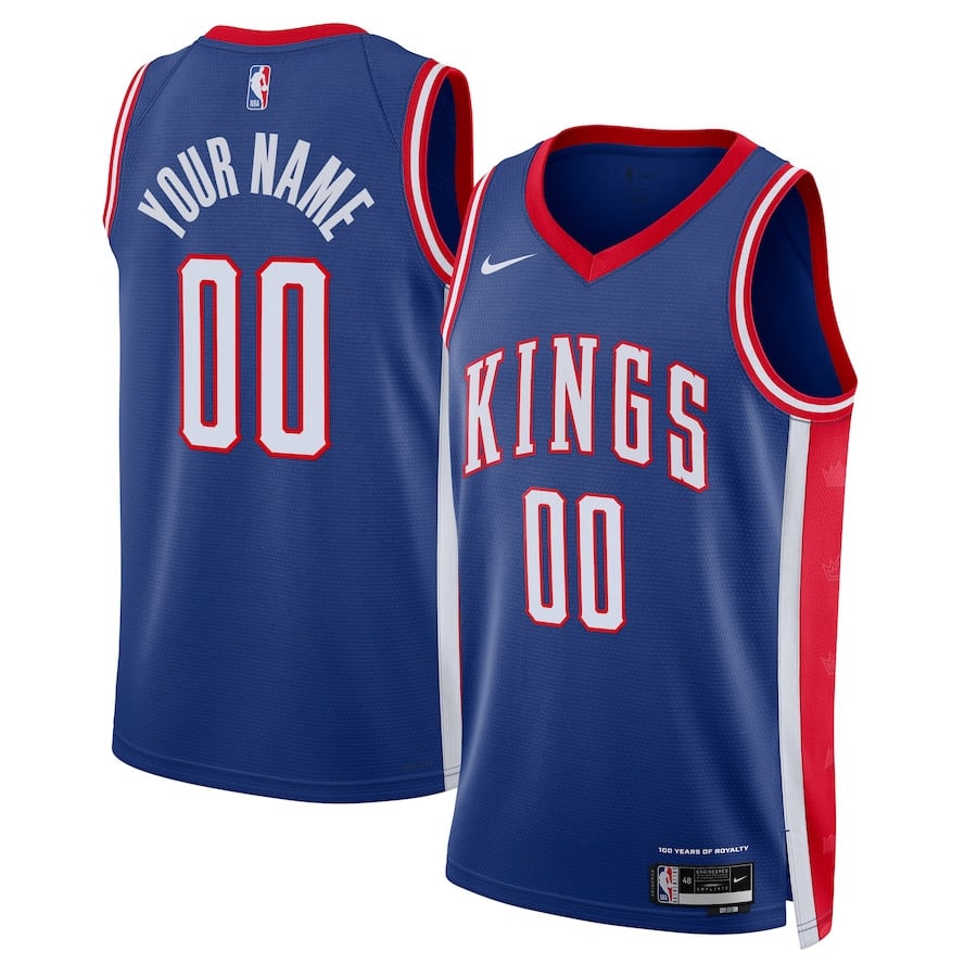 Sacramento Kings Unisex 2024/25 Custom Swingman Jersey City Edition Blue