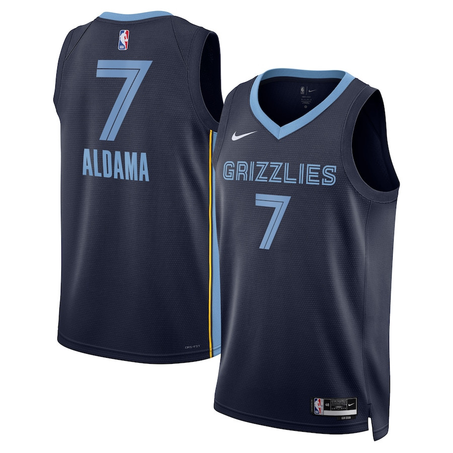 Santi Aldama Memphis Grizzlies Unisex Swingman Jersey Icon Edition Navy
