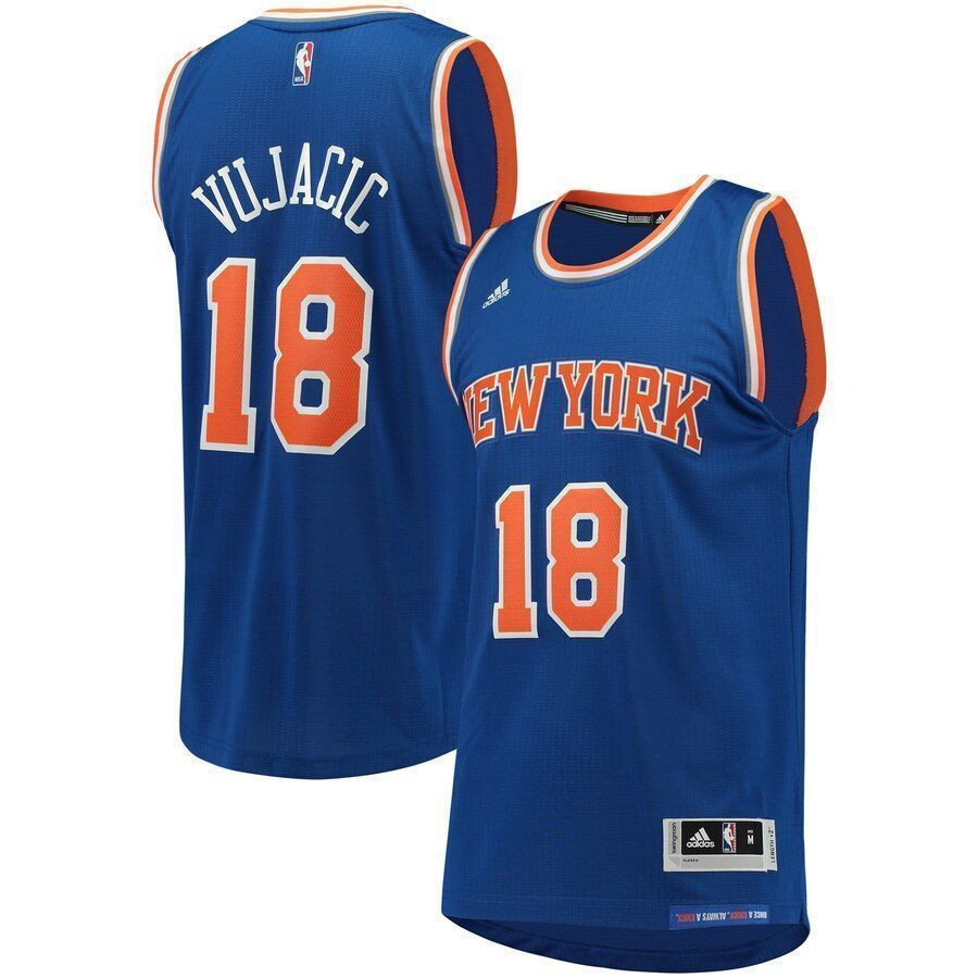 Sasha Vujacic New York Knicks Swingman Jersey Blue Unisex Adult