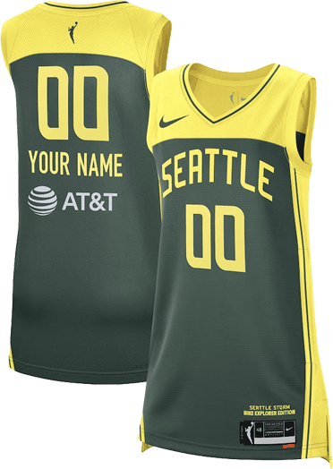 Seattle Storm 2024 WNBA Customized Explorer Edition Player Jersey Unisex Green Multicolor
